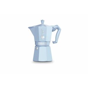 Italian Coffee Pot Bialetti MOKA EXCLUSIVE Blue Aluminium 6 Cups