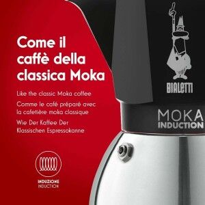 Italienische Kaffeemaschine Bialetti NEW MOKA Schwarz Aluminium