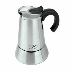 Italienische Kaffeemaschine JATA Stahl 10 Kopper Edelstahl 1 L