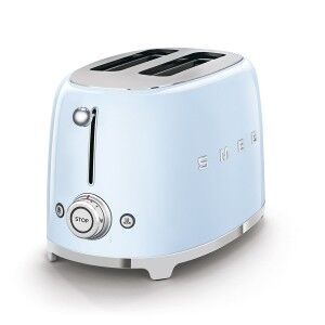 Toaster Smeg TSF01PBEU Edelstahl Vintage Blau 50er Jahre 950 W