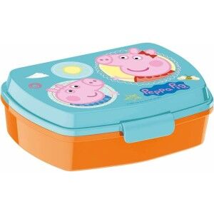 Brotdose für Sandwiches Peppa Pig Having Fun Hellrosa 17 x 5,6 x 13...