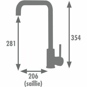 Mixer Tap Edouard Rousseau SOTO Chrome C-shaped |  Taps   | Chef Up