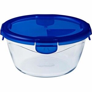 Lebensmittelbehälter Pyrex Blau Durchsichtig kreisförmig 1,6 L (6 S...