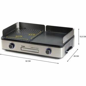 Grillpfanne DOMO Schwarz 2200 W |  Grills und Grillplatten   | Chef Up