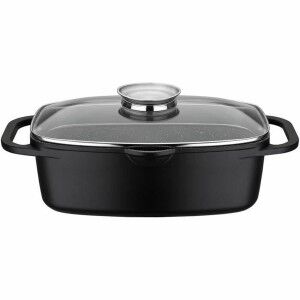 Casserole with lid Baumalu Black Ceramic