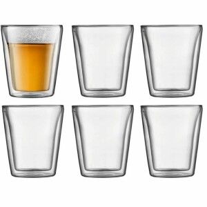 Gläserset Bodum 200 ml Durchsichtig Borosilikatglas weich 6 Stücke (6 Stück)