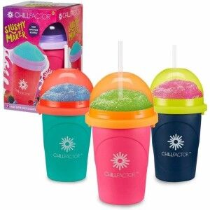Becher für Eis und Slush-Eis mit Rezepten Bandai Chillfactor Granita Mug Rose Kunststoff