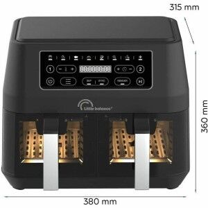 Heißluftfritteuse Little Balance 8765 Schwarz 2460 w 9 L |  Fritteu...