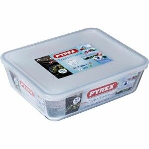 Food Preservation Container Pyrex White Black Transparent Clear Rec...