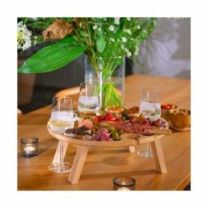 Snack tray Livoo MES150 Beige Circular |  Plates, platters and tray...