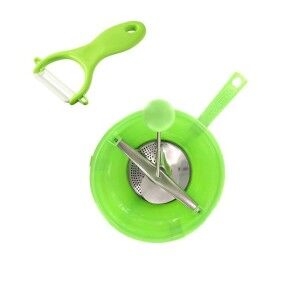 Vegetable Peeler and Grater Fackelmann Vert Ceramic Stainless steel...