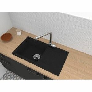 Sink Stradour 78 x 43,5 cm Matte back Black |  Sinks   | Chef Up