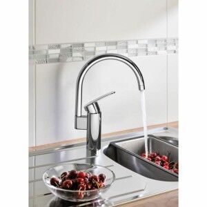 Kitchen Tap Grohe Wave Cosmopolitan - 32449001 C-shaped Metal |  Ta...