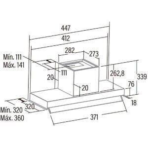Kitchen extractor Cata ARMONIA45X