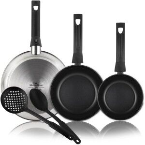 Pan Magefesa Silver Stainless steel Ø 24 cm Ø 20 cm Ø 28 cm 3 Piece...