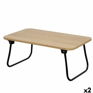 Folding Tray for Bed Max Home Wood Steel Melamin 53 x 22 x 30 cm 2 ...