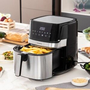 Heißluftfritteuse InnovaGoods Fryinn Pro 5500 Schwarz 1700 W 5,5 L ...