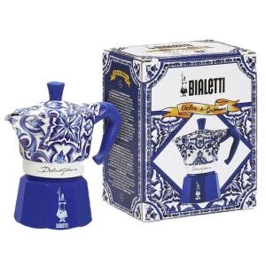 Italian Coffee Pot Bialetti D&G BLU MEDI 4T 150 ml Blue Stainless steel 4 Cups