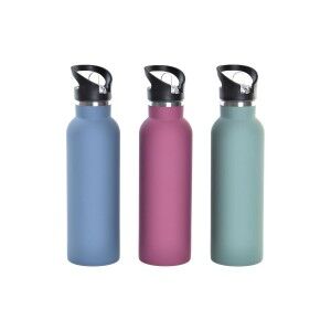Thermosflasche DKD Home Decor Doppelte Wand 3 Stücke
