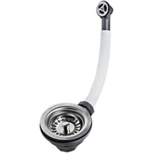 Spülbeckenventil mit flexiblem Überlauf Teka 61001302 Silber Edelst...