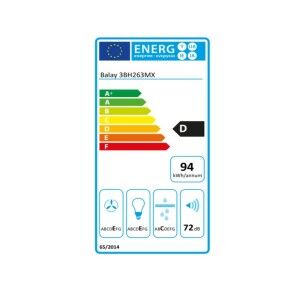 Hotte standard Balay 3BH263MX 60 cm 350 m3/h 72 dB 146W Argenté Aci...
