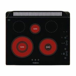 Plaques vitro-céramiques Vitrokitchen 301TGN 60 cm Noir (5 Zones de...