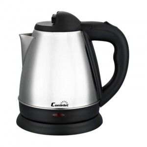Kettle COMELEC D227990 1,2 L 1600W White Black Black/Silver Silver ...
