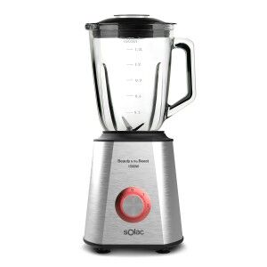 Cup Blender Solac BV5728 Red Transparent Silver 1500 W 1,5 L |  Ble...