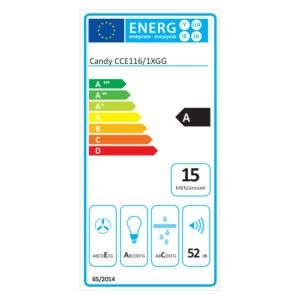 Hotte standard Candy CCE116 Acier | Hottes de Cuisine