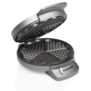 Waffle Maker Princess Princess 132380 1200 W Black Silver Steel