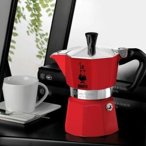 Italian Coffee Pot Bialetti 0004943/NP Red 6 Cups |  Coffee Makers ...