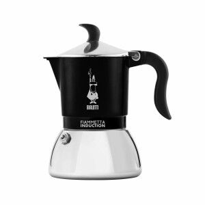 Italienische Kaffeemaschine Bialetti FIAMMETTA Schwarz Edelstahl 2 ...