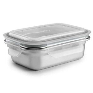 Lunch box Ibili 669304 Silver Stainless steel Rectangular 400 ml | ...