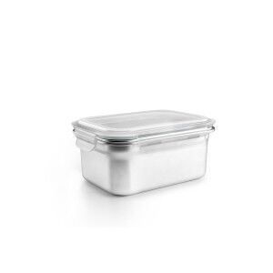 Lunchbox Ibili 669316 Grau Edelstahl rechteckig 1,6 L |  Brotdosen,...