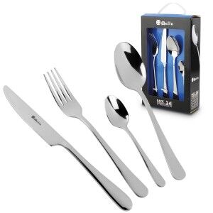Cutlery Cruz de Malta Silver Stainless steel 24 Pieces (24 Units) |...