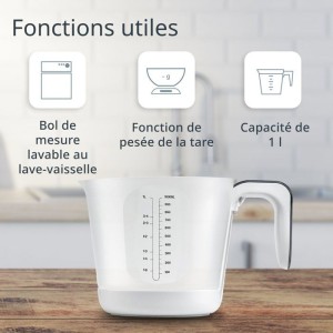 Pichet Gradué/balance - ADE - FRANCA - Verre/Synthétique - 20,7 x 1...