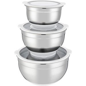 Salatschüssel-Set - ARTHUR MARTIN - AM486 - 16-20-24 cm - Luftdicht...