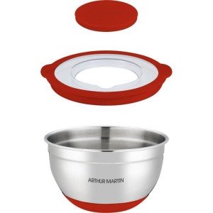 Set de saladiers - ARTHUR MARTIN - AM032 - 16-20-24 cm - Couvercles...