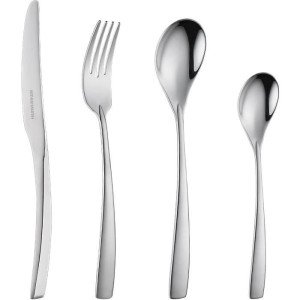 Cutlery set - ARTHUR MARTIN - AM3630 - 24 pieces - Stainless steel ...