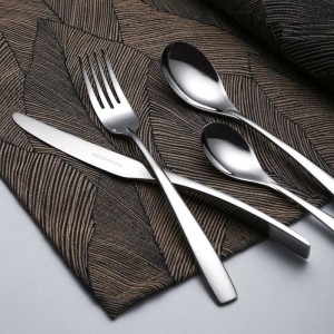 Besteckset - ARTHUR MARTIN - AM3630 - 24-teilig - Edelstahl - Satinierte Oberfläche