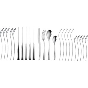 Besteckset - ARTHUR MARTIN - AM3630 - 24-teilig - Edelstahl - Satinierte Oberfläche