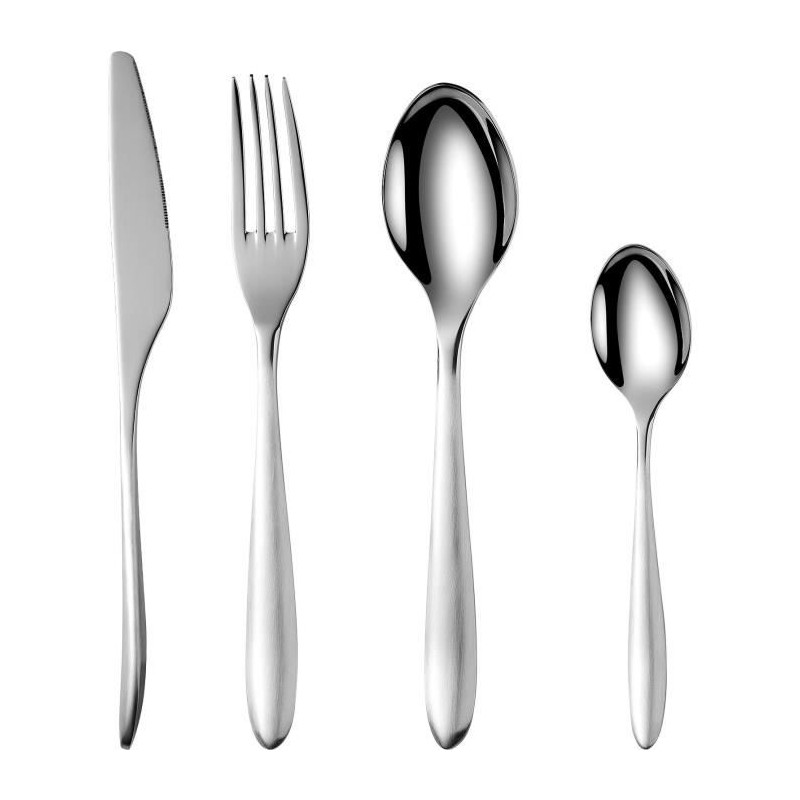 Besteckset - ARTHUR MARTIN - AM0211 - 24-teilig - Edelstahl - Hochg...