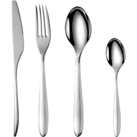 Besteckset - ARTHUR MARTIN - AM0211 - 24-teilig - Edelstahl - Hochglanzpoliert