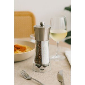 Moulin Sel-Poivre 2-en-1 - BISETTI - Dual Big Acryl - Inox | Sel, P...