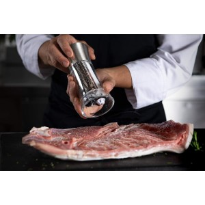 Moulin Sel-Poivre 2-en-1 - BISETTI - Dual Big Acryl - Inox | Sel, P...