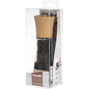 Pfeffermühle – BISETTI – PISA – 18 cm – Holz/Acryl |  Gewürzstände ...