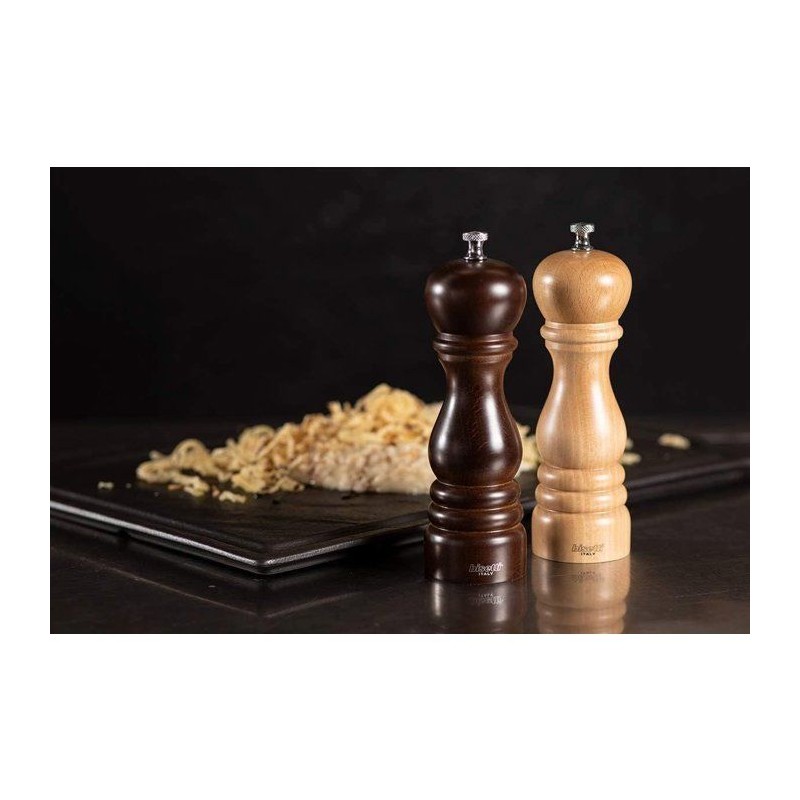Pfeffermühle - BISETTI - ROMA - 13 cm - Walnuss |  Gewürzstände und...