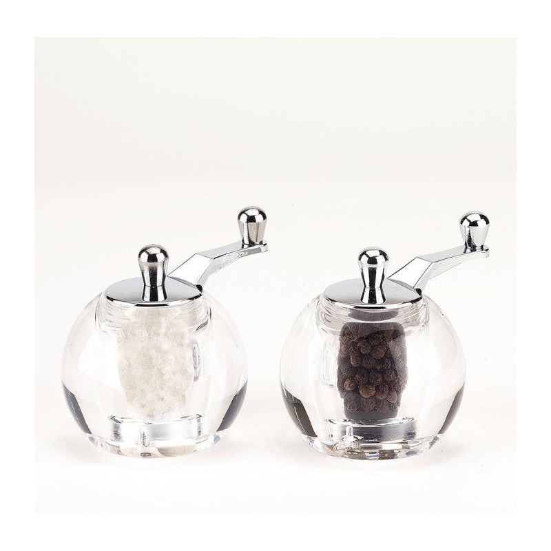 BISETTI 6918S Elba Acrylic Salt Mill 9cm |  Spice and sauce boats  ...