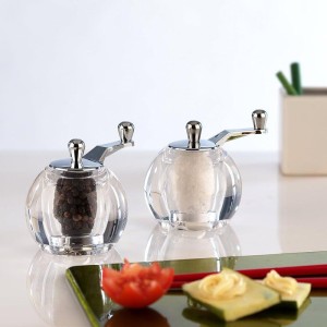 BISETTI 6918S Elba Acrylic Salt Mill 9cm |  Spice and sauce boats  ...