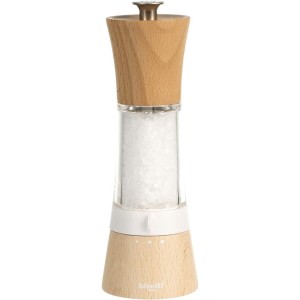 Moulin a sel - BISETTI - PISA - 18 cm - Bois / Acryl | Sel, Poivre ...